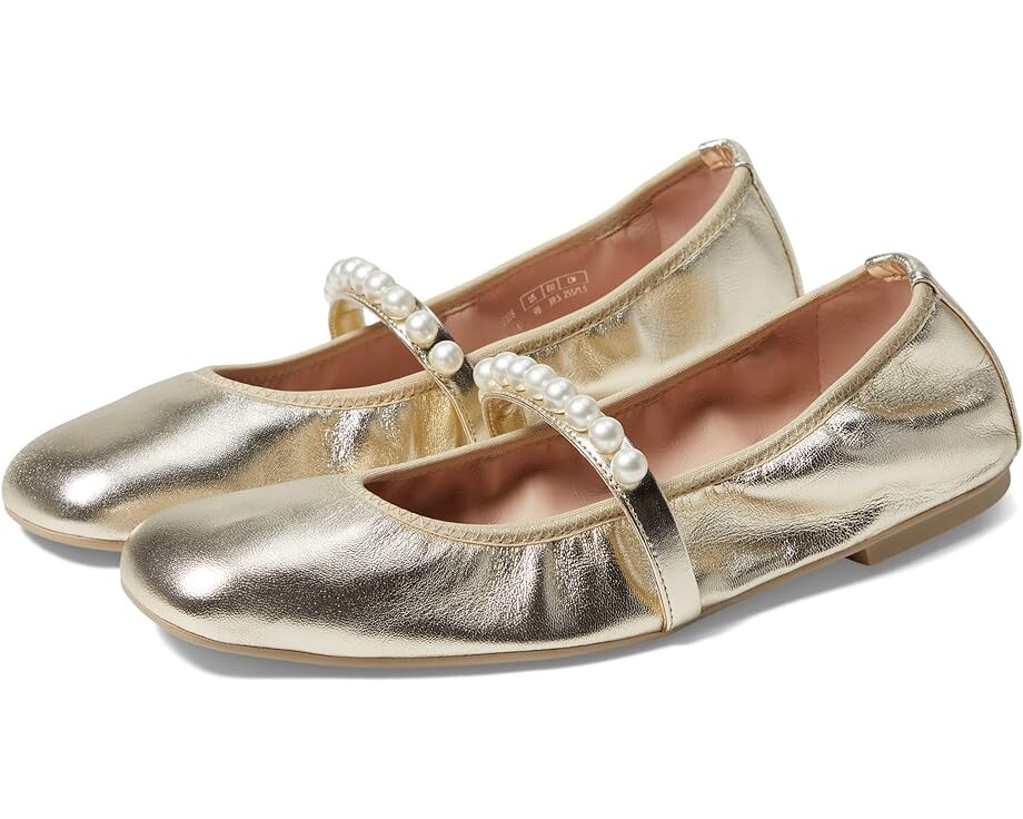 

Балетки Stuart Weitzman Goldie Ballet Flat, цвет Light Gold