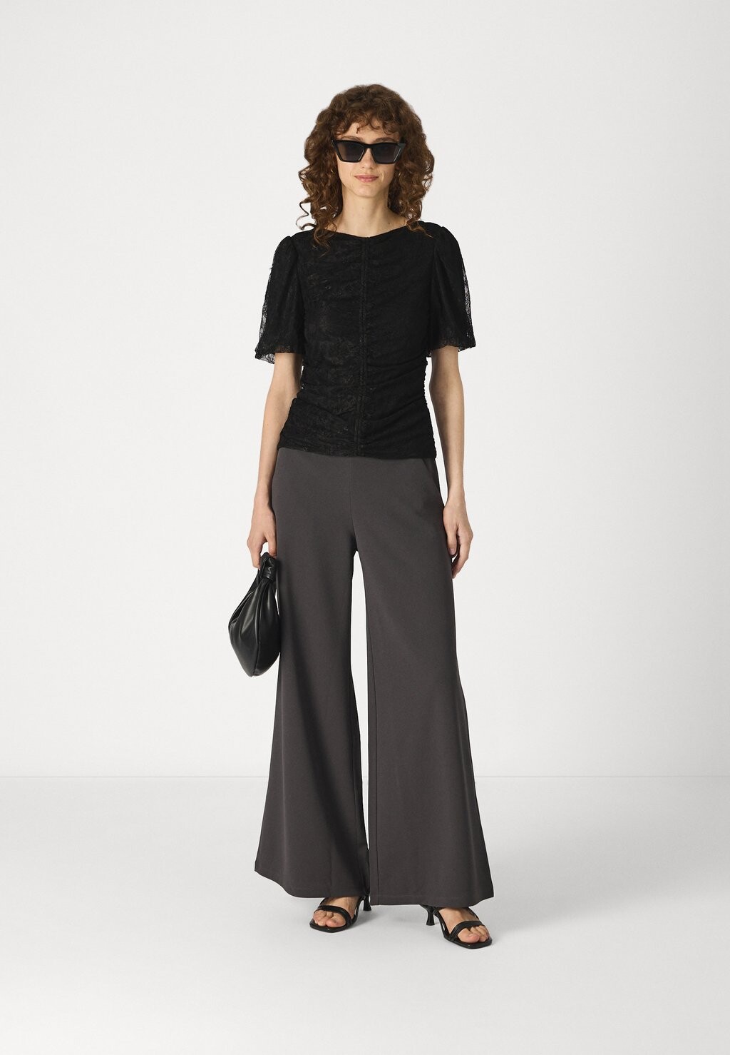 

Брюки JDYTANJA WIDE FIT FLOWY PANT JDY, темно-серый