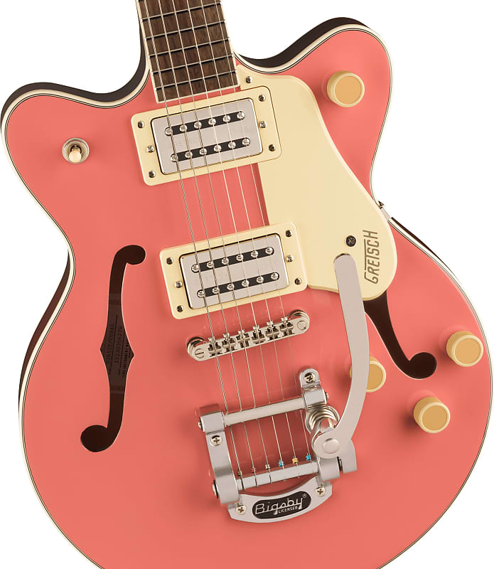 

Электрогитара Gretsch G2655T Streamliner Center Block Jr. Double-Cut with Bigsby, Laurel Fingerboard, Coral