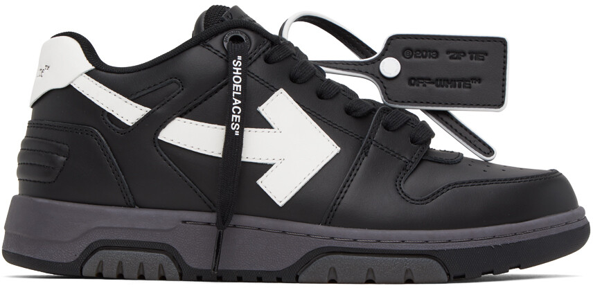 

Черные кроссовки Out Office Off-White, цвет Black/White
