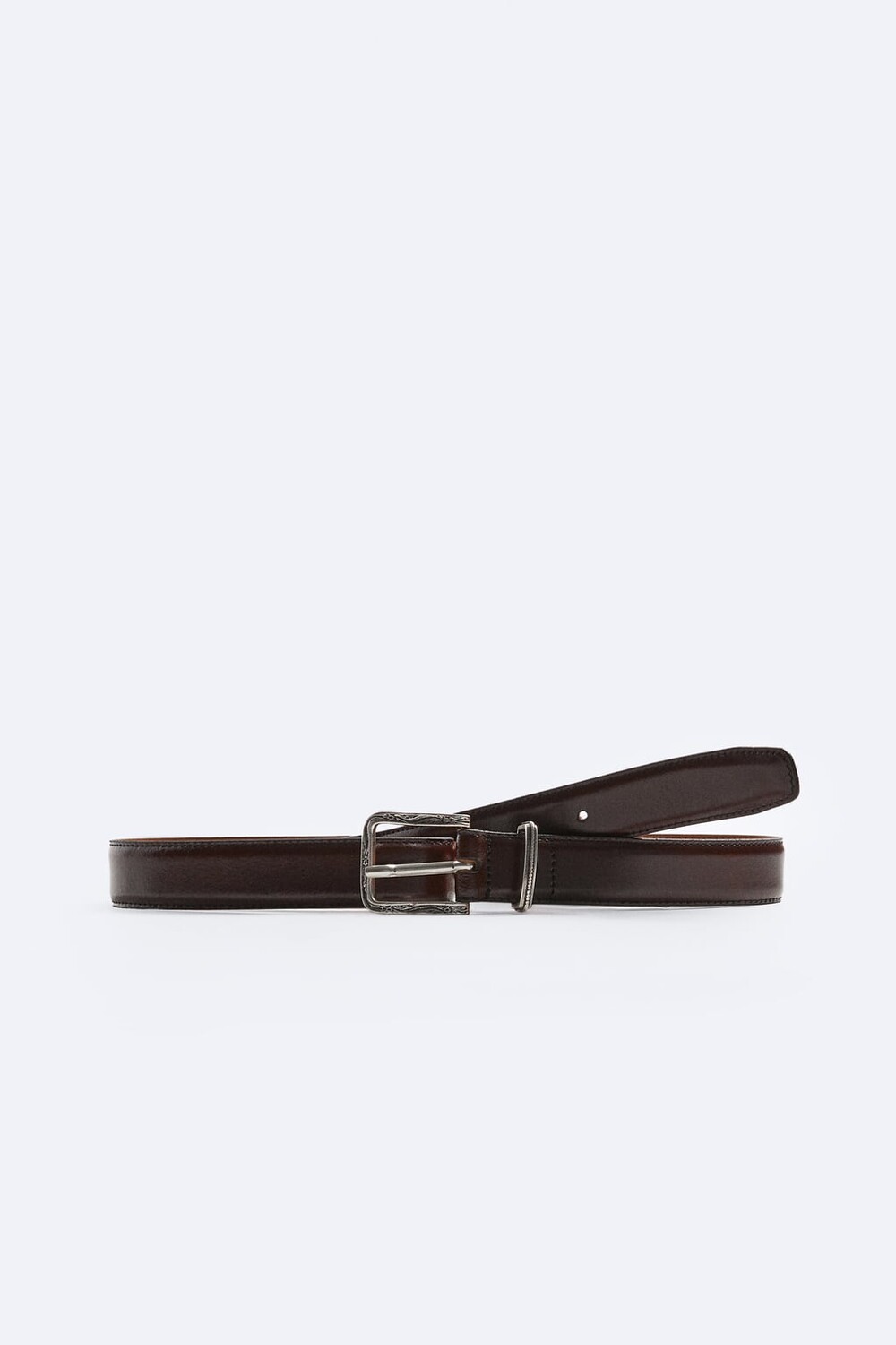 

Кожаный ремень ZARA, бургундия