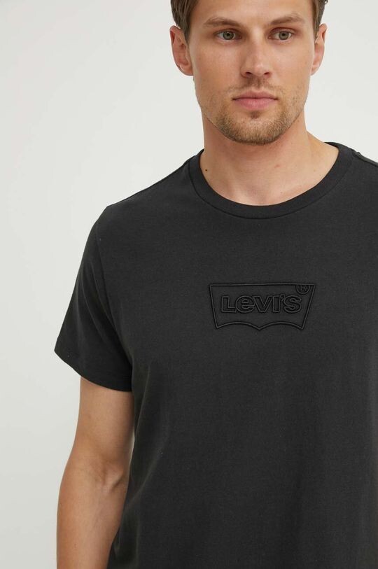 

Хлопковая футболка Levi's, черный