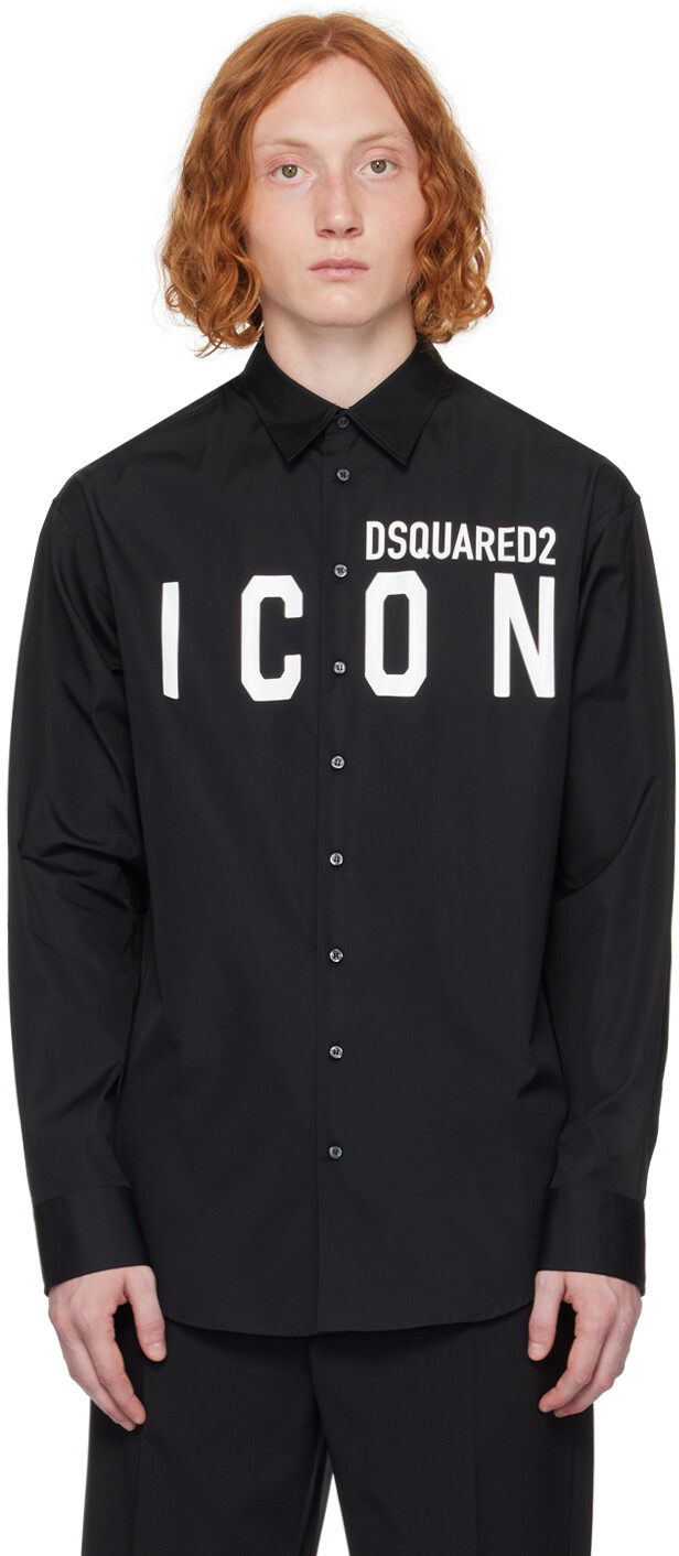 

Черная рубашка Be Icon Dsquared2