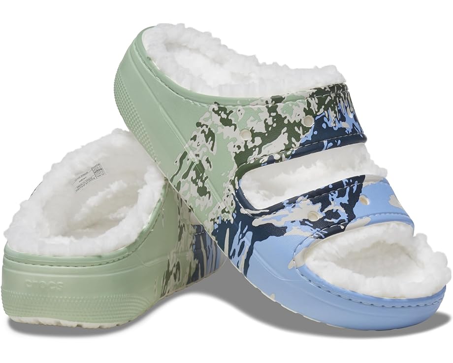 цена Сандалии Crocs Classic Cozzzy Sandal, цвет Multi/Summit
