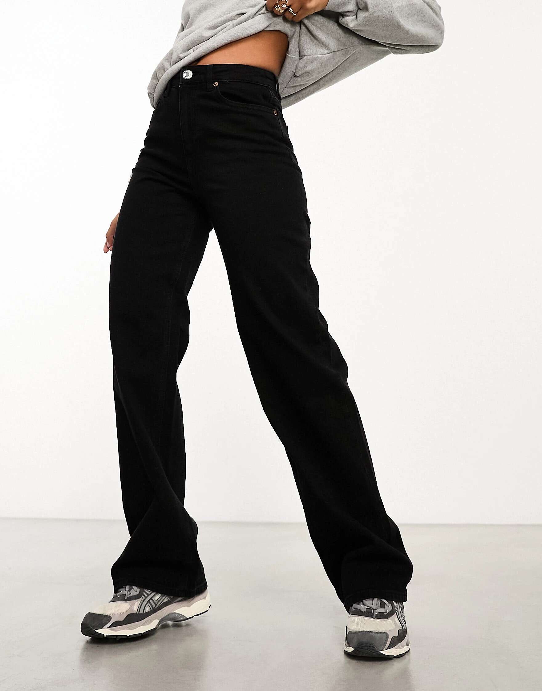 Черные широкие джинсы Vero Moda Tessa