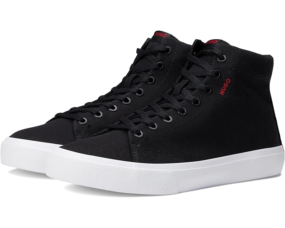 Кроссовки HUGO Dyer High-Top Canvas Sneaker, цвет Black 1 тапочки dyer mono hugo цвет black