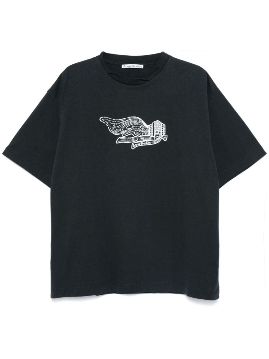 

Acne Studios футболка с логотипом, серый