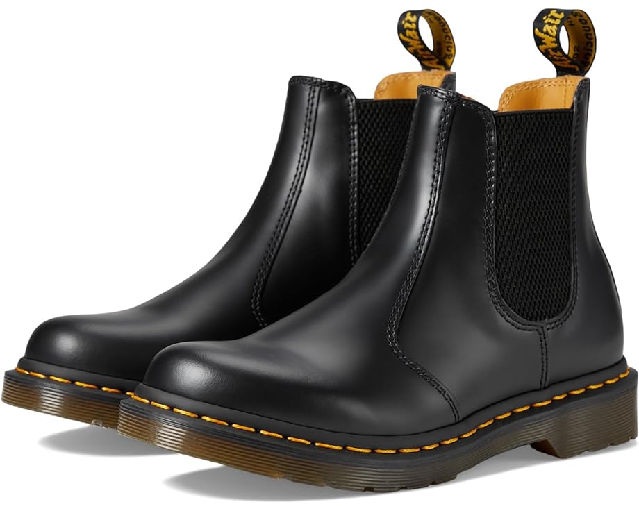 Ботинки Dr. Martens 2976 Smooth Leather Chelsea, цвет Black Smooth dr martens 2976 yellow stitch smooth leather chelsea
