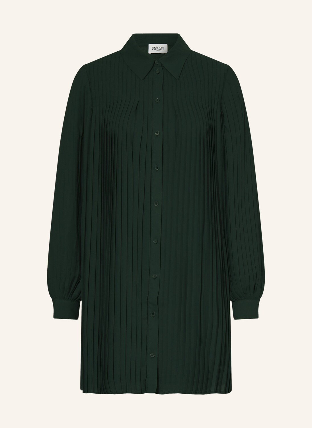 

Платье CLAUDIE PIERLOT mit Plissees, темно-зеленый