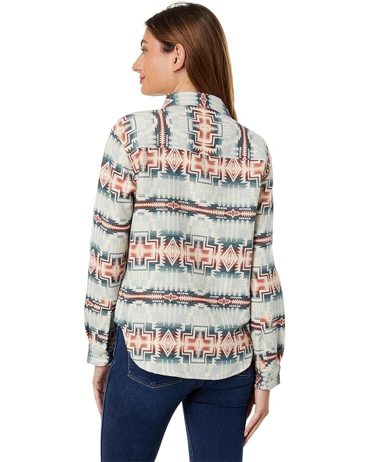 

Рубашка Pendleton Long Beach Chamois Shirt, цвет Harding Star Blue Multi