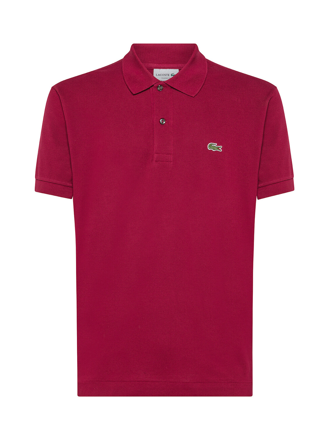 

Lacoste рубашка-поло классического кроя из хлопка мелкого пике., темно-красный