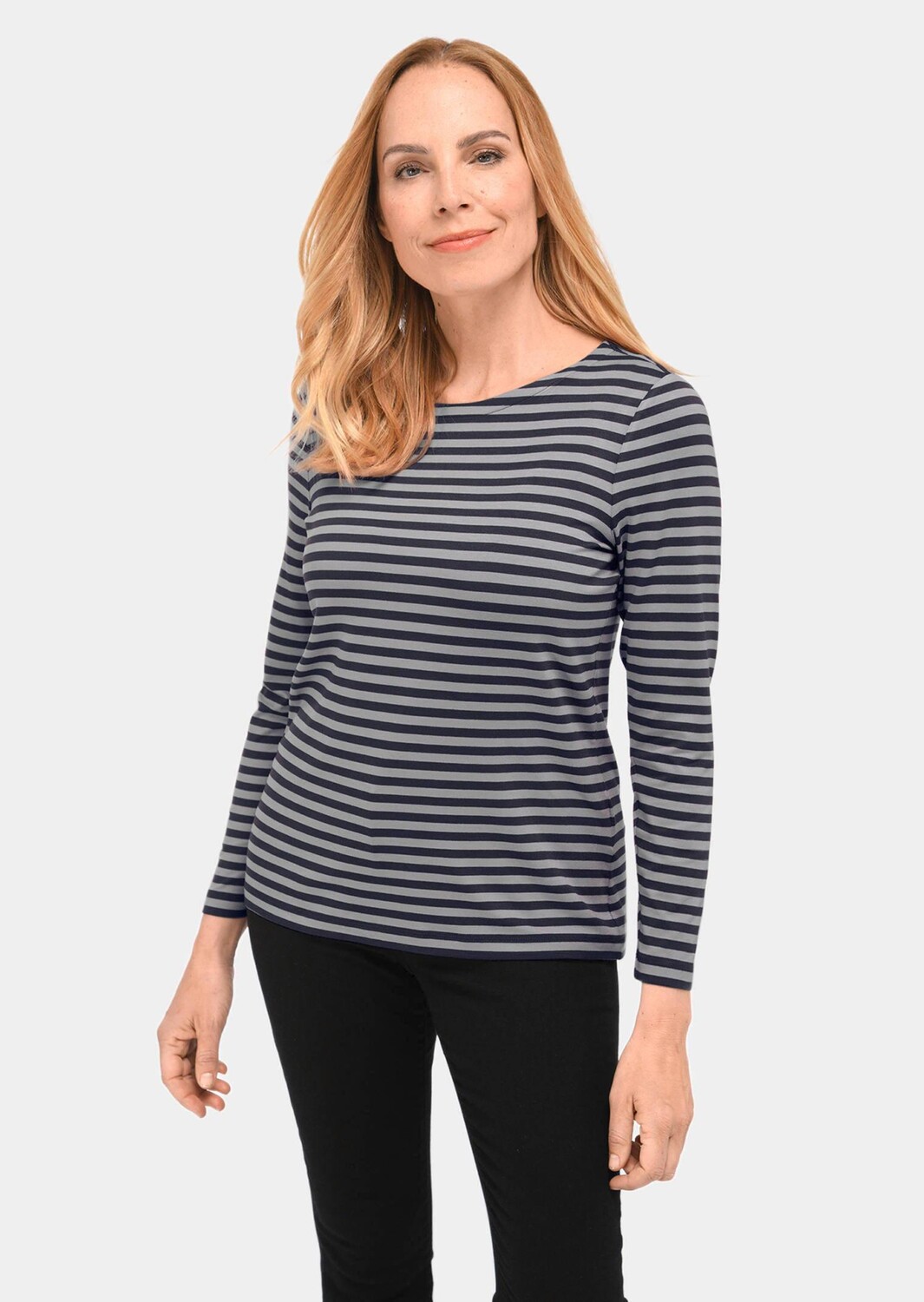 

Рубашка GOLDNER Ringelshirt, цвет marine/grau