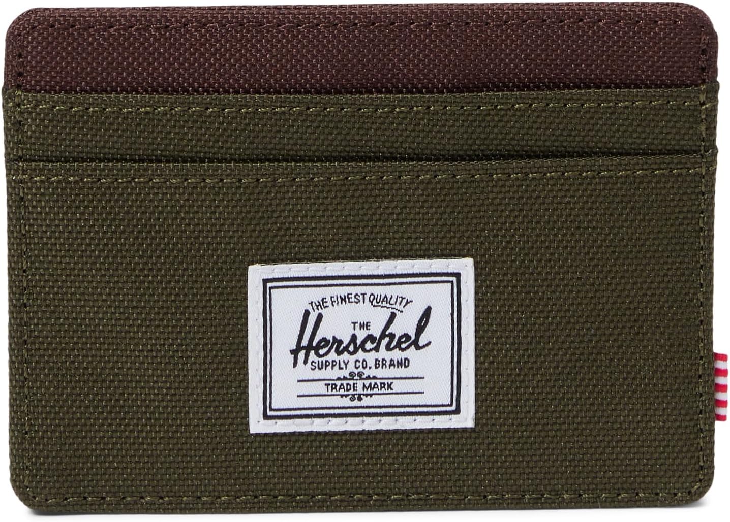 Кошелек Charlie Cardholder Herschel Supply Co., цвет Ivy Green/Chicory Coffee