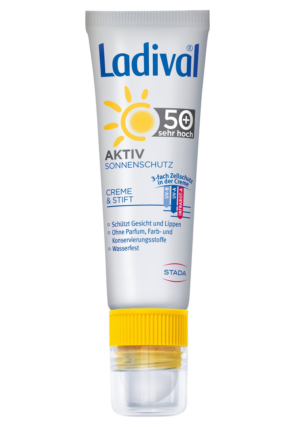 

Защита от солнца SONNENSCHUTZ AKTIV SONNENSCHUTZ FÜR GESICHT UND LIPPEN LSF 50+ Ladival