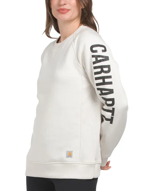 

Толстовка средней плотности свободного кроя с круглым вырезом Carhartt, цвет Malt