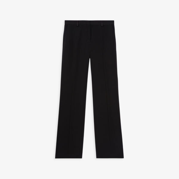 

Прямые брюки из тканого материала с высокой посадкой The Kooples, черный