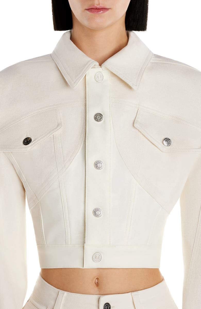 

Укороченная куртка смешанной техники MUGLER