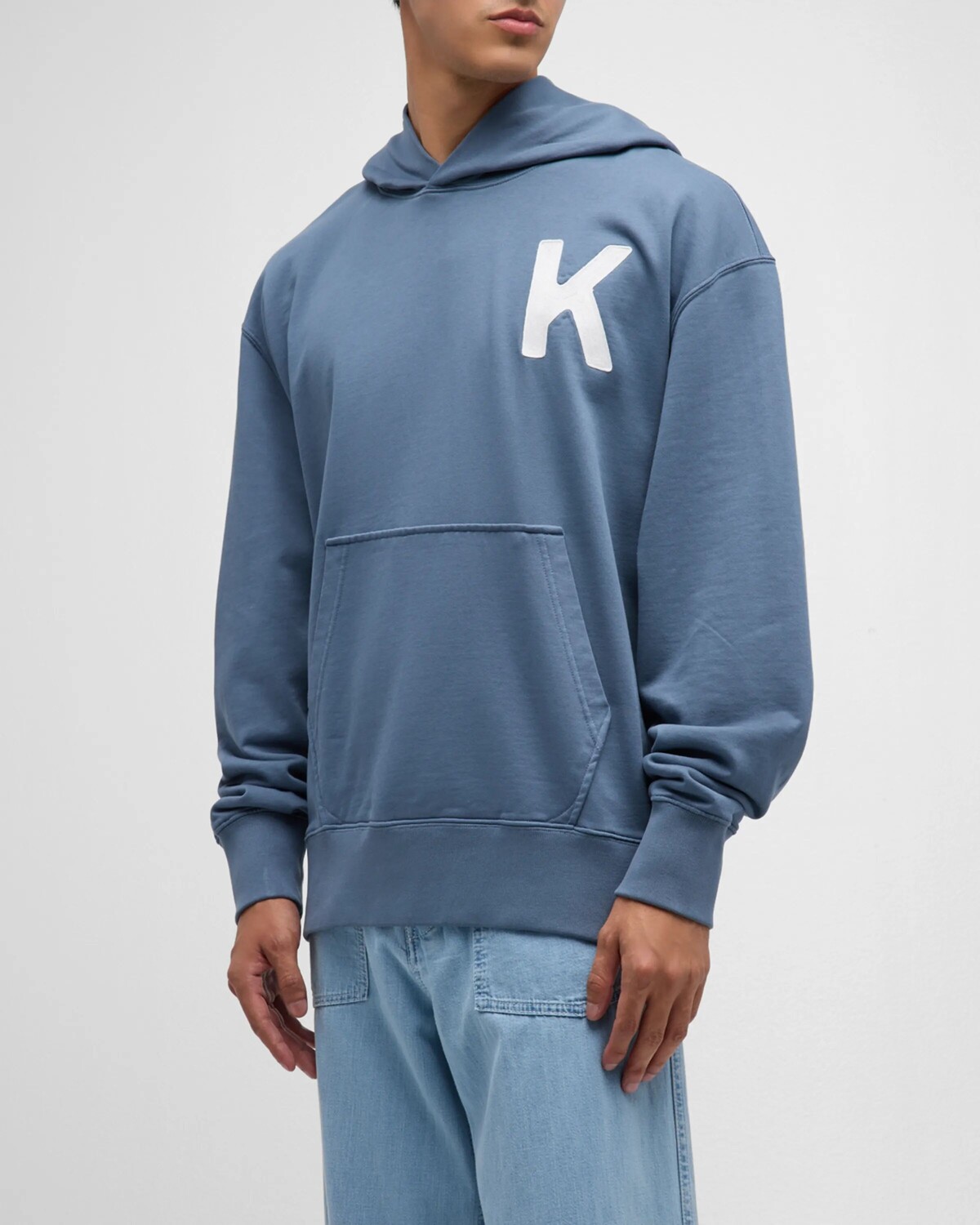 

Мужская толстовка оверсайз с принтом Lucky Tiger Kenzo, цвет Blue