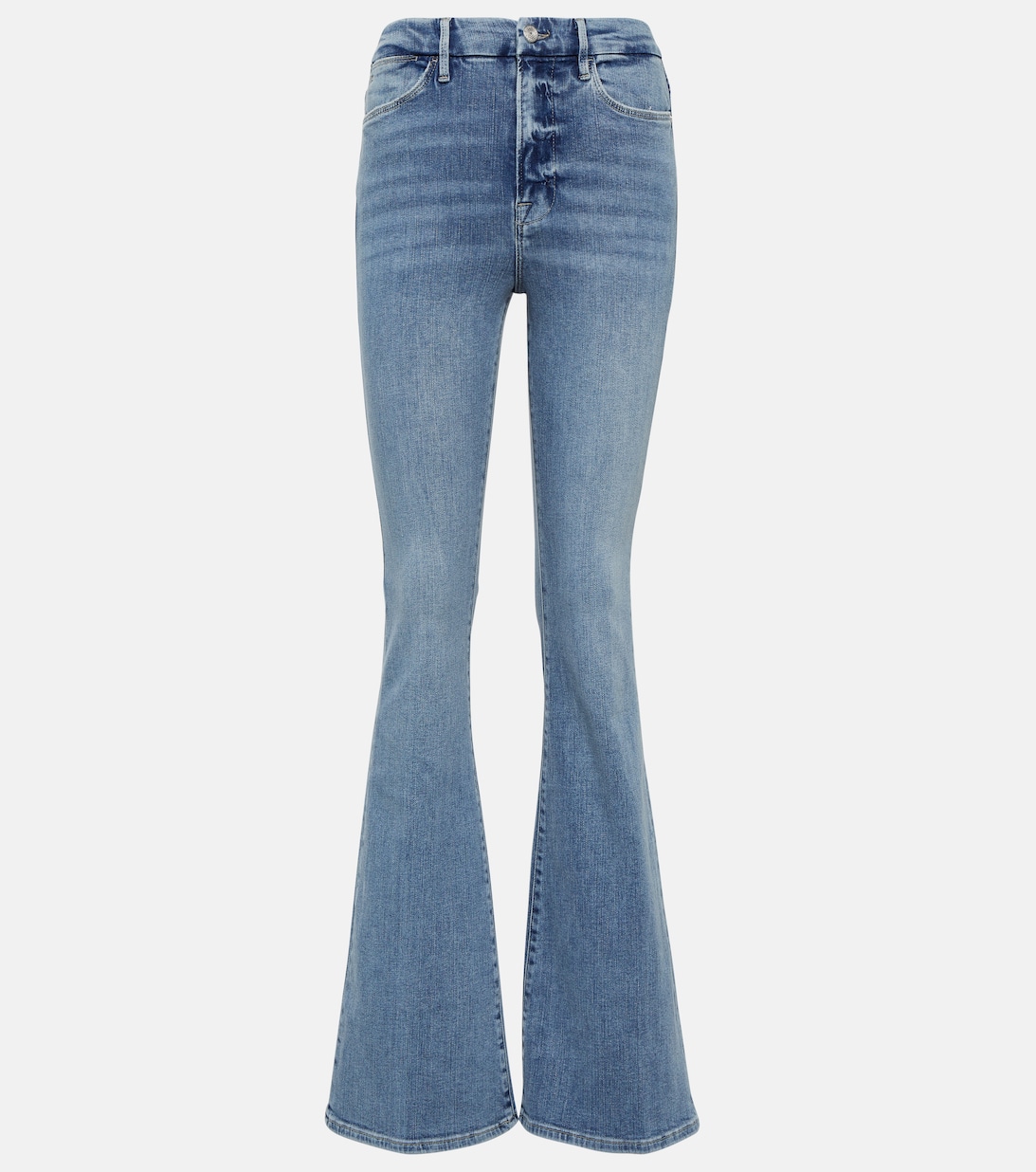 Расклешенные джинсы Le Super High FRAME, синий