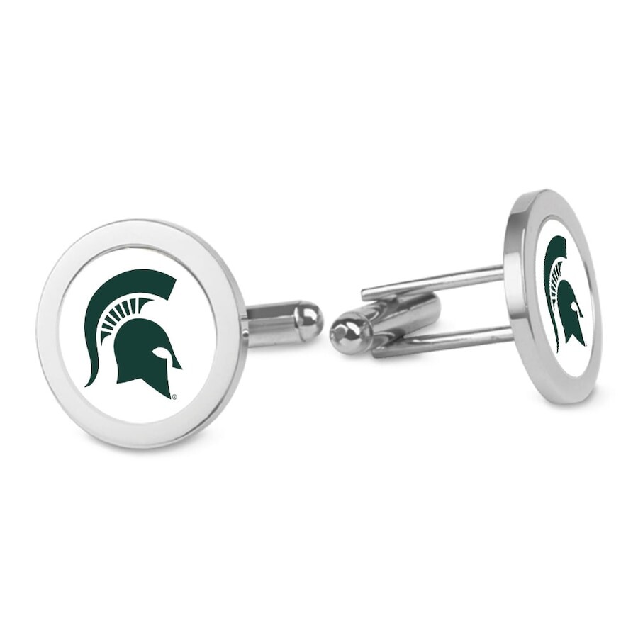 

Галстук Jardine Michigan State Spartans, серебряный