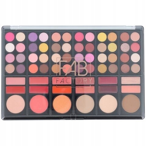 

Палитра для макияжа, 66 цветов Maxbrands Marketing, Fab Factory Make Up, разноцветный