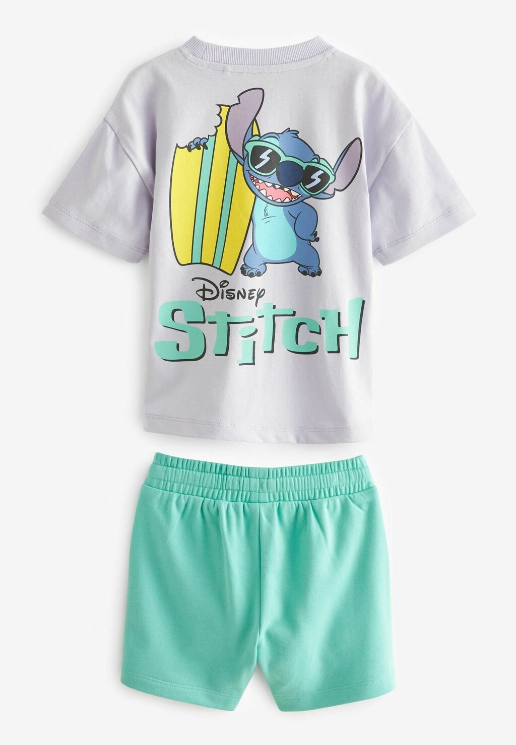

Спортивные брюки Stitch Short Sleeve And Regular Fit Set Next, сиреневый фиолетово-зеленый