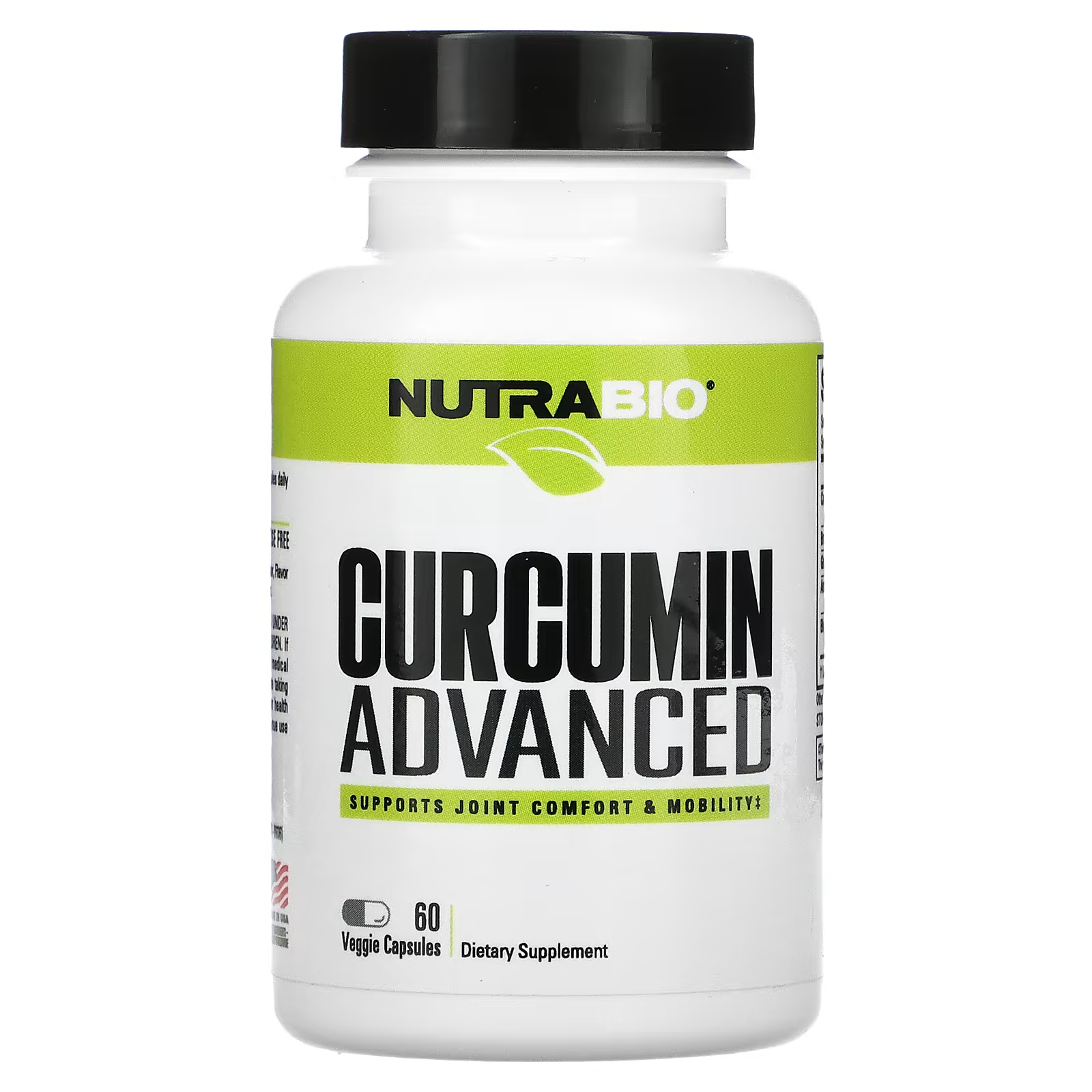 NutraBio Curcumin Advanced 60 растительных капсул