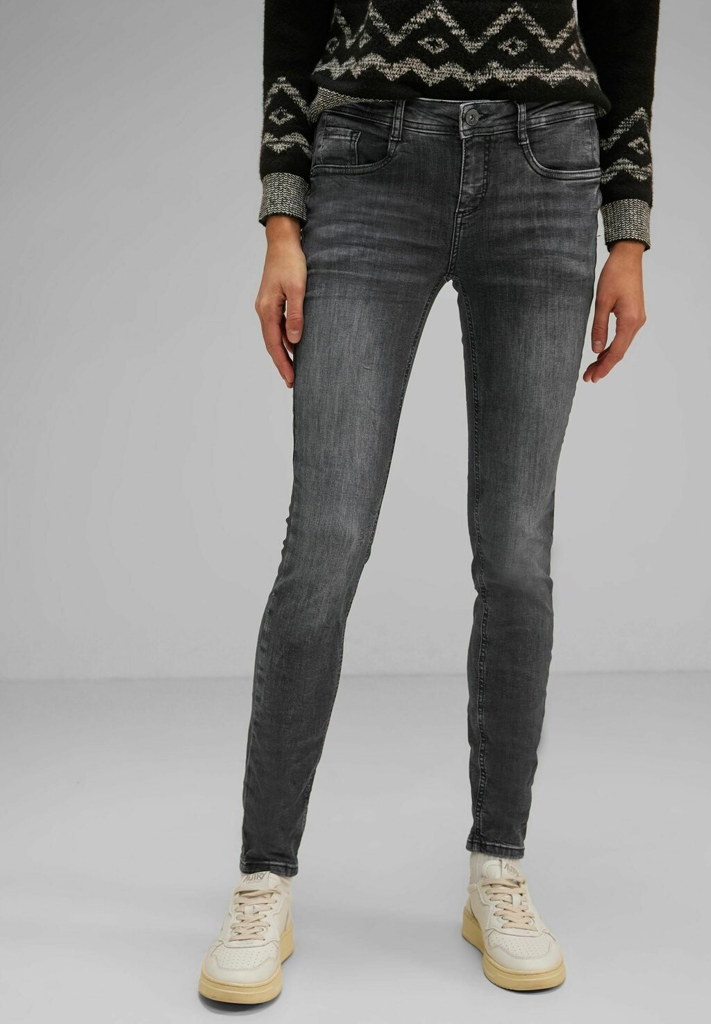 

Джинсы Slim Fit Street One, цвет steel grey netwash