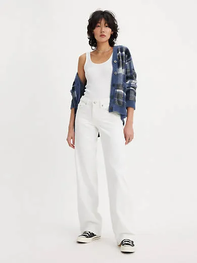 

Низкие свободные женские джинсы Levi's, белый