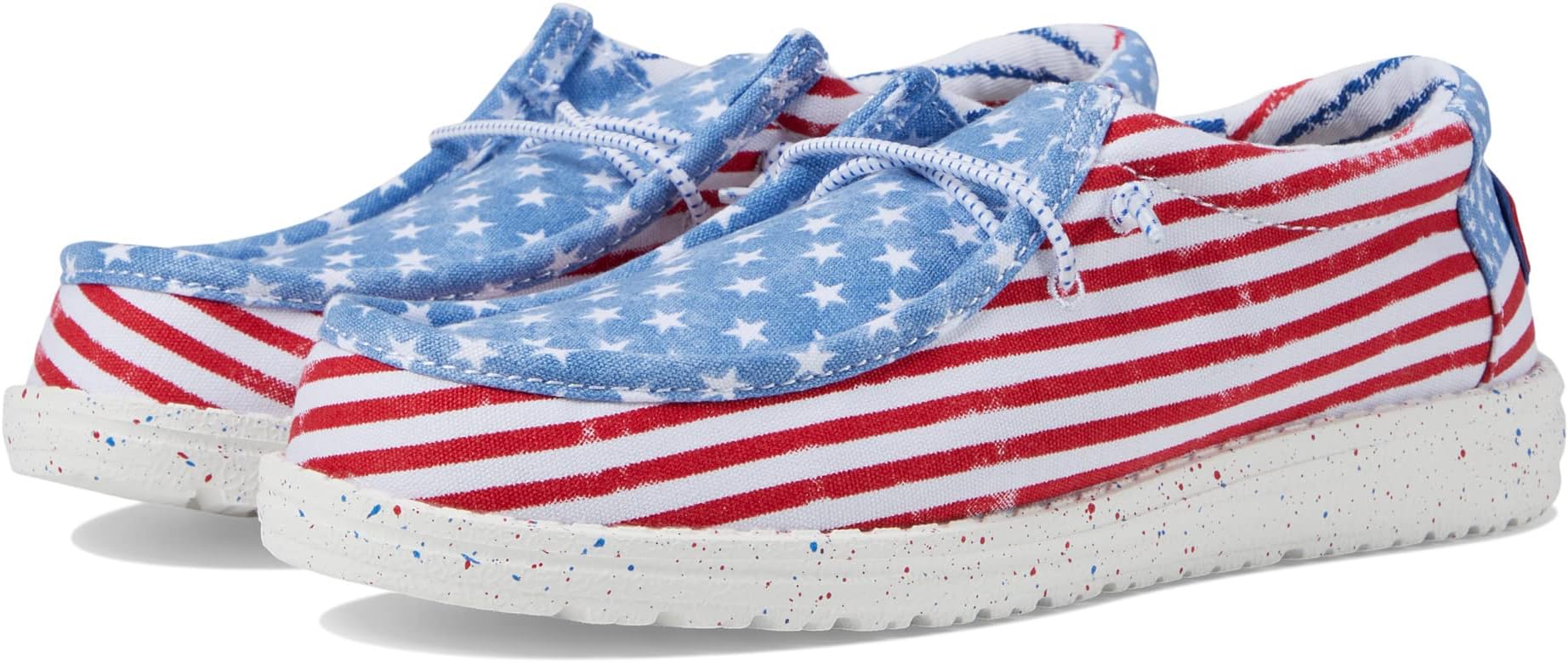 

Кроссовки Wally Patriotic Slip-On Casual Shoes Hey Dude, цвет Stars/Stripes