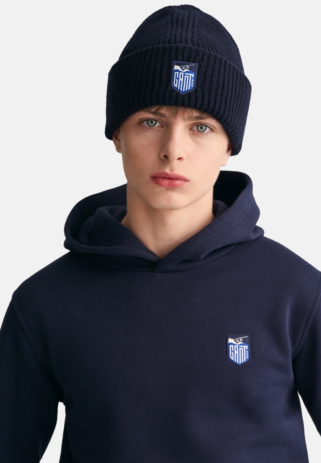 

Шапка Alpine Badge GANT, цвет evening blue