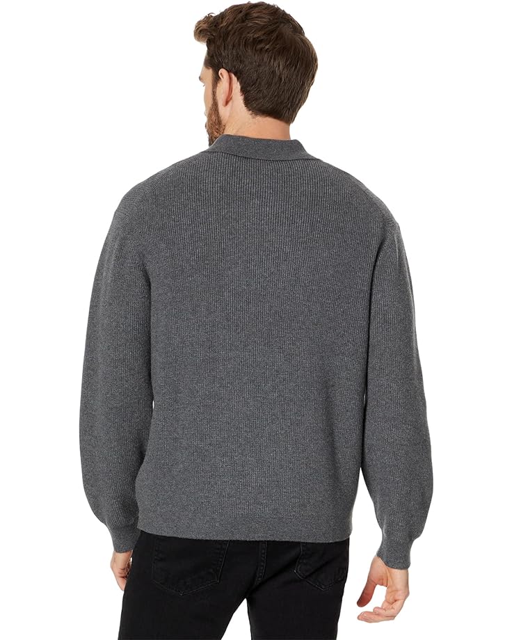 Свитер Madewell Button-Up Long-Sleeve Sweater Shirt, цвет Heather Graphite