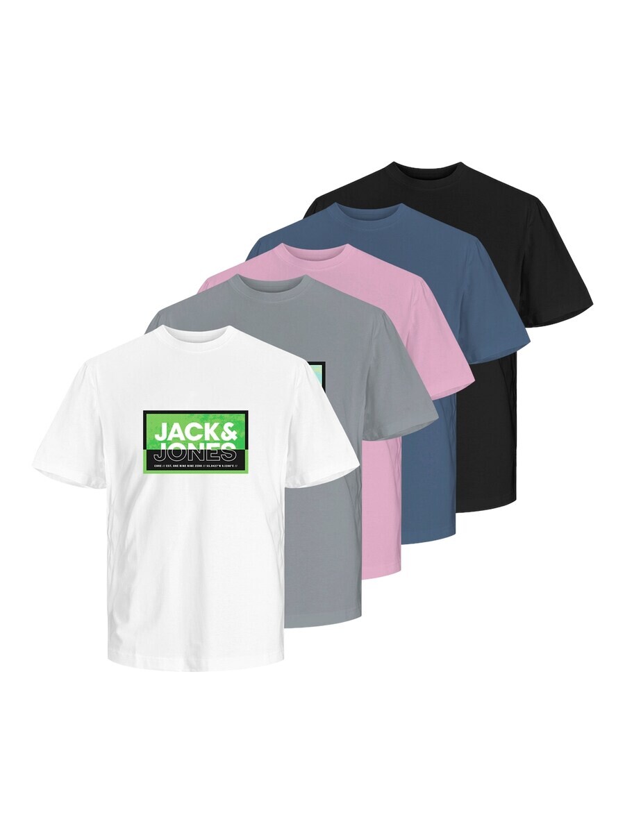 

Футболка JACK & JONES LOGAN SUMMER, синий/серый/сиреневый/черный/белый