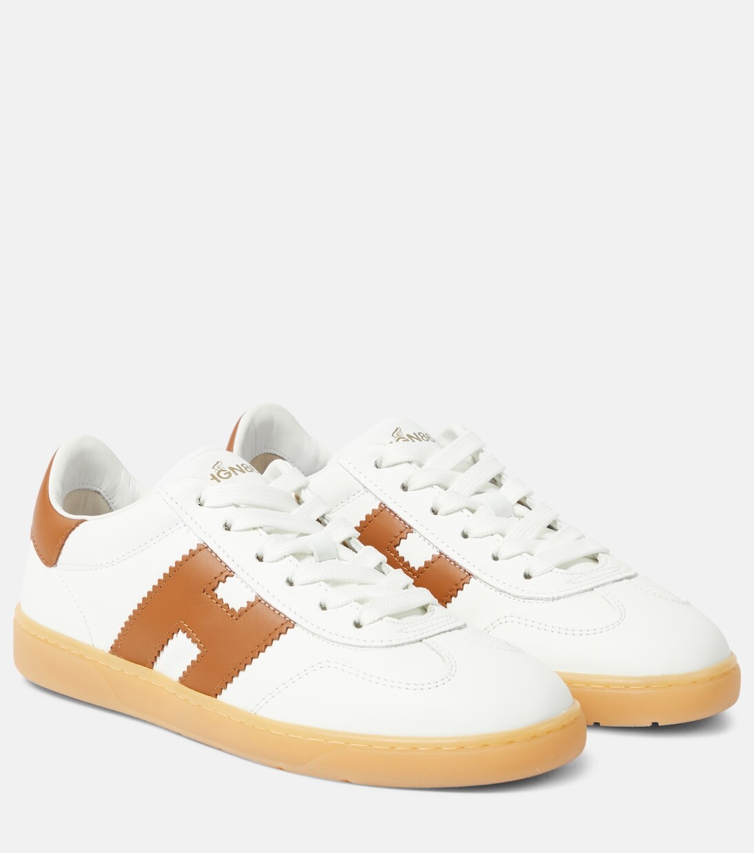 

Классные кожаные кроссовки Hogan, белый