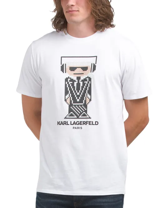 

Футболка Kocktail Karl с наушниками Karl Lagerfeld Paris, белый