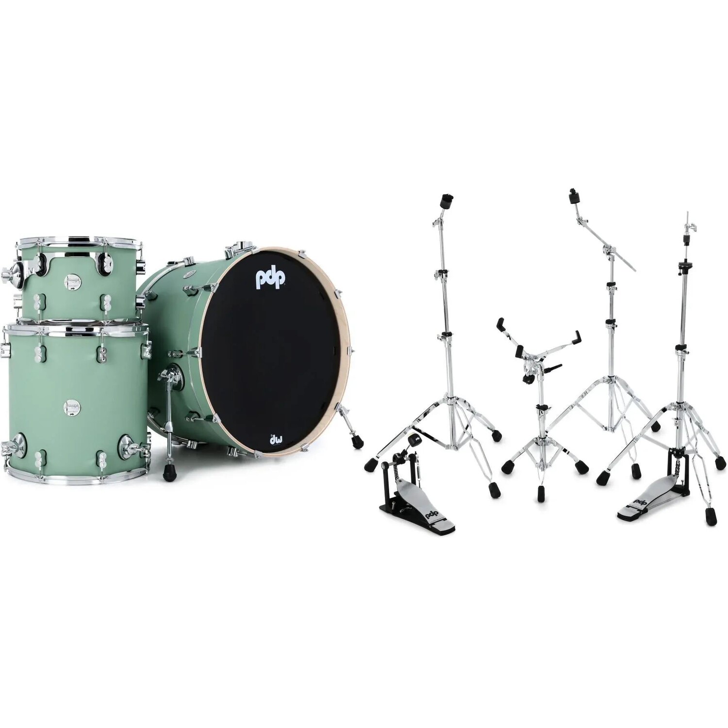 

PDP Concept Maple Rock, комплект из трех частей и комплект оборудования — Satin Seafoam