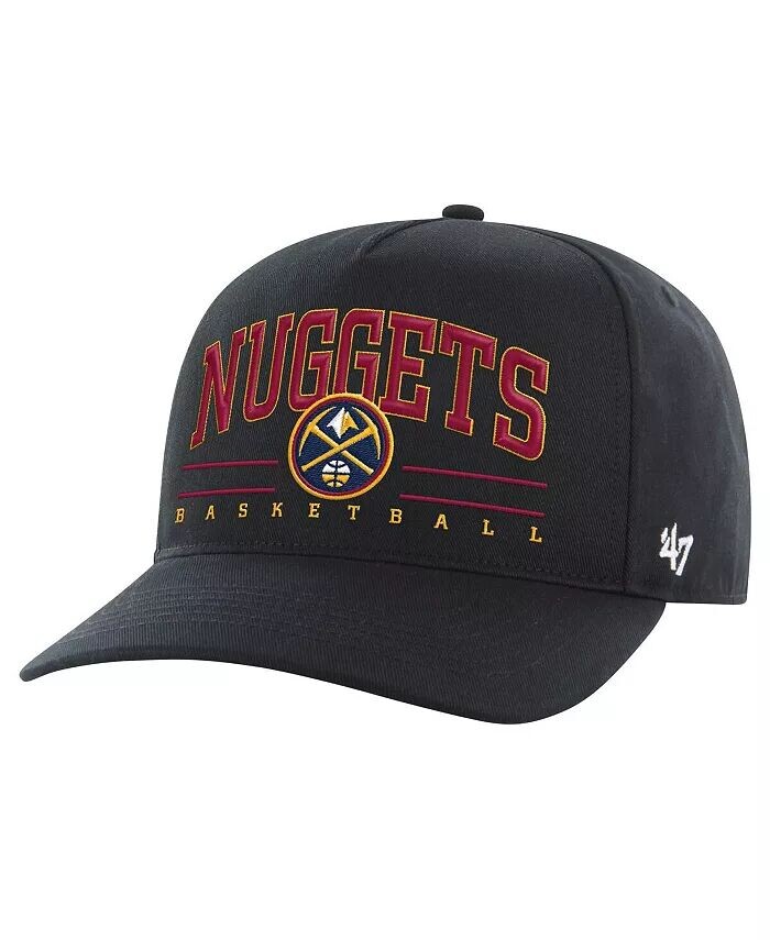 

Мужская черная регулируемая шляпа Denver Nuggets Core Roscoe Hitch '47 Brand, черный