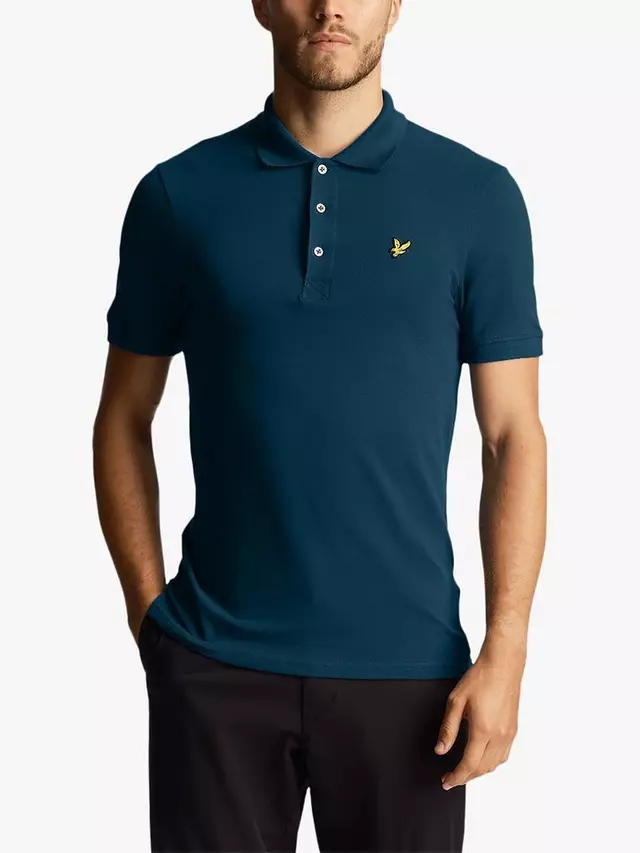 

Поло Lyle & Scott Plain, темно-синий