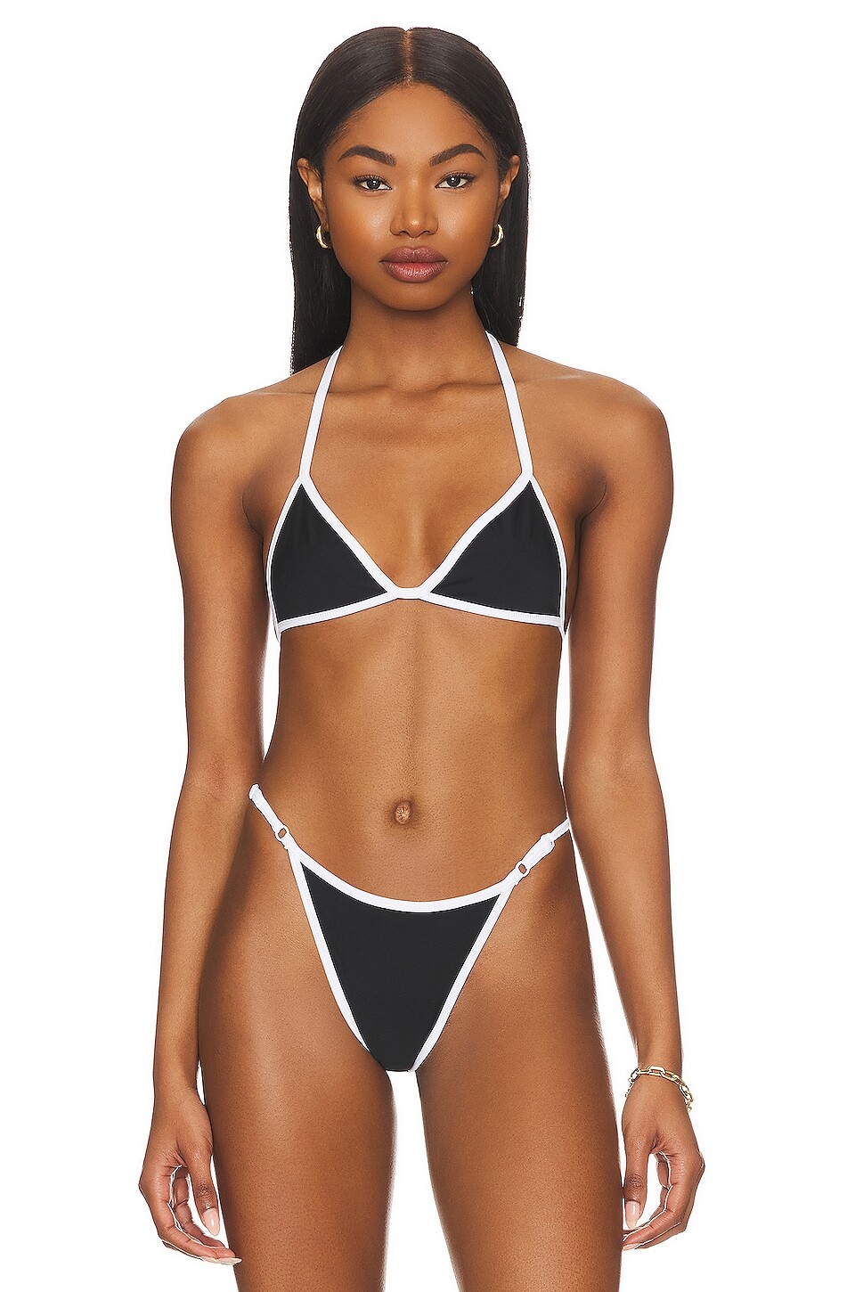 

Топ бикини VDM Luci Reversible, цвет Pink White & Black White