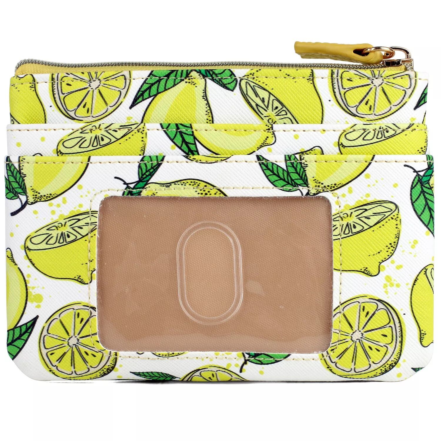 

Чехол для монет с большим удостоверением личности Julia Buxton Lemon Squeeze с RFID-блокировкой Julia Buxton