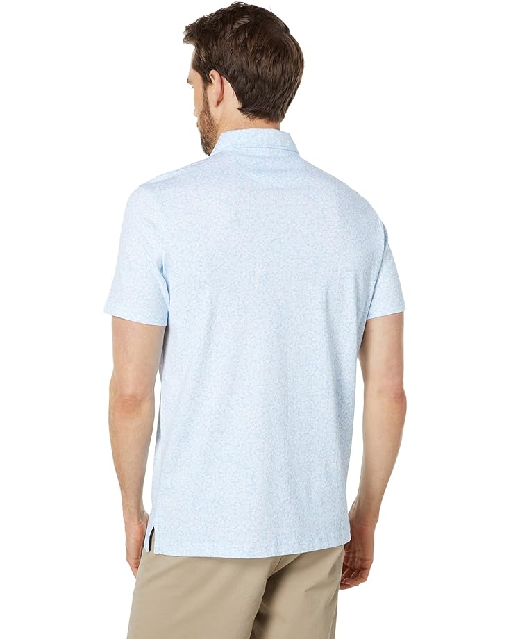 Рубашка U.S. POLO ASSN. Short Sleeve Floral All Over Print Knit Shirt, цвет Open Air Blue