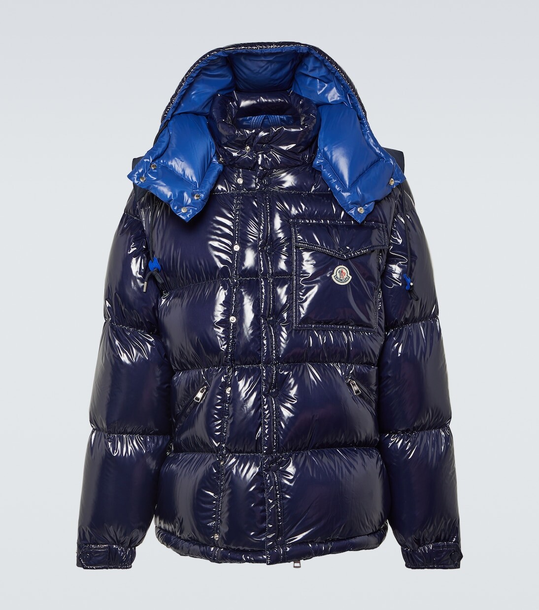 

Пуховик moncler karakorum с рипстопом Moncler, синий