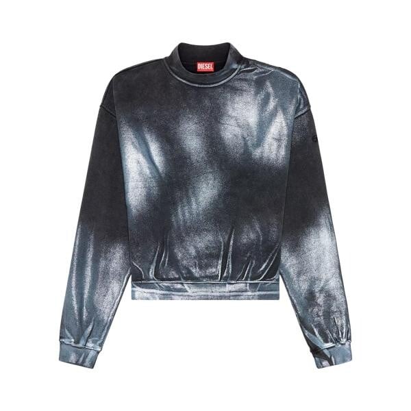 

Футболка f-alexan sweatshirt im metallic-look Diesel, мультиколор