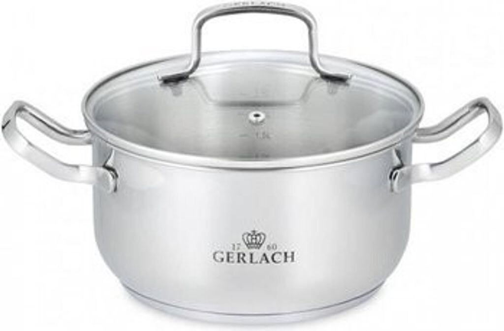 

Gerlach.кастрюля с крышкой 24см простой