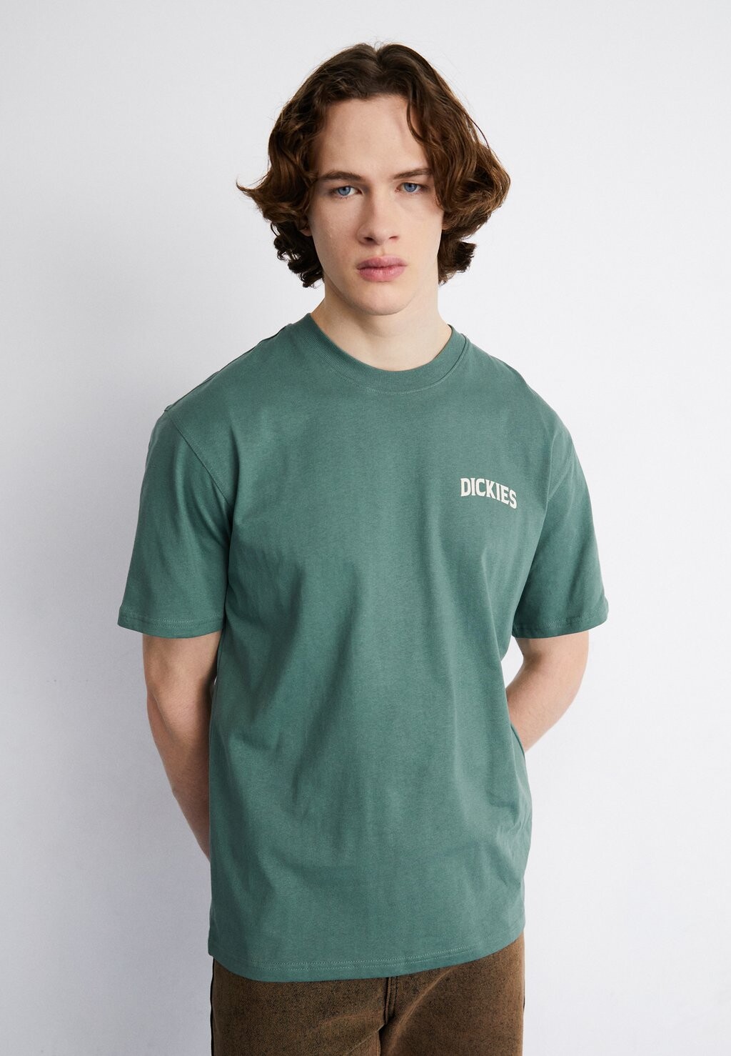 

Футболка с принтом Elliston Tee Dickies, цвет dark forest