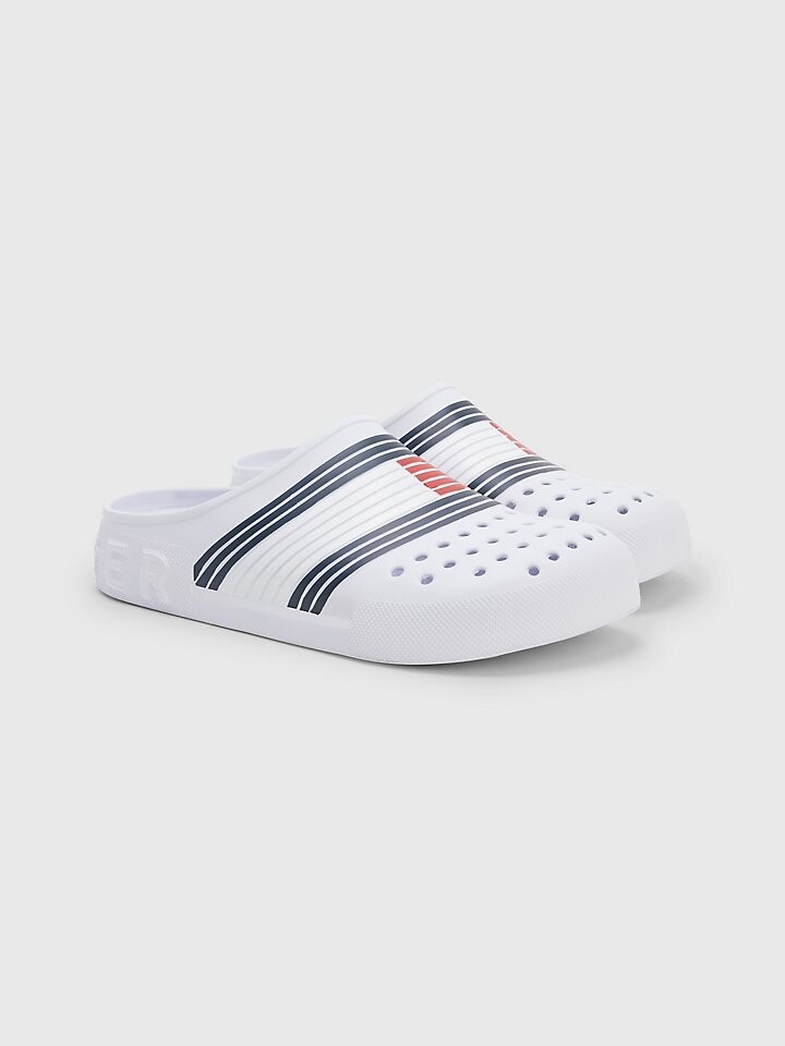 

Мюли в полоску с логотипом Tommy Hilfiger