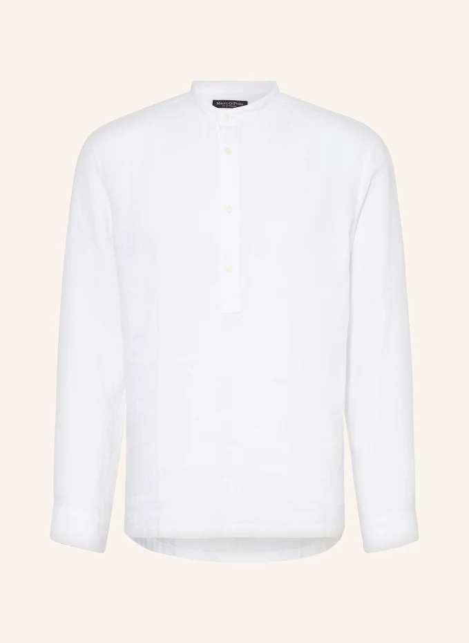 

Льняная рубашка классического кроя с воротником-стойкой Marc O'Polo, белый