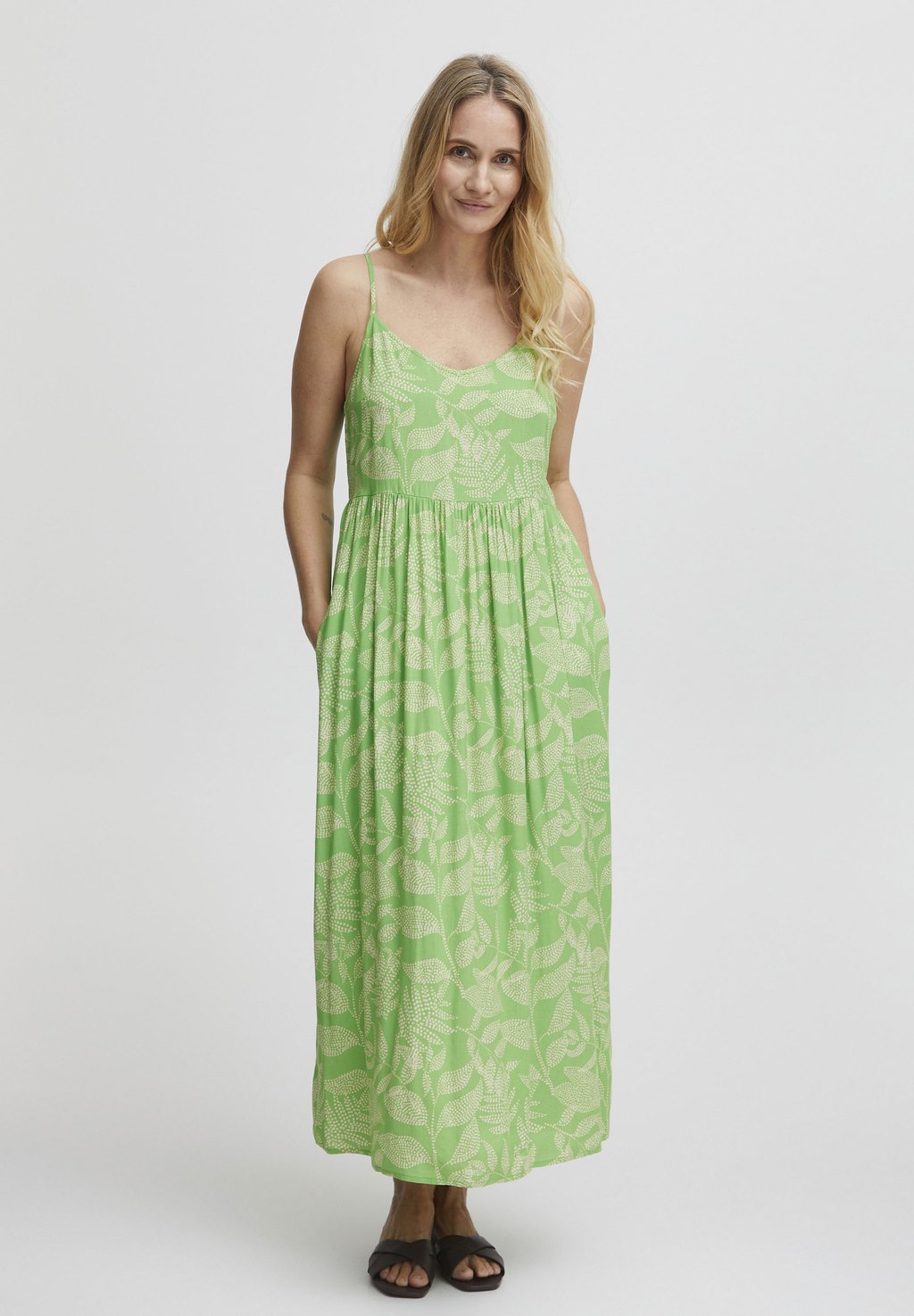Длинное платье Fransa, бутылочно-зеленый