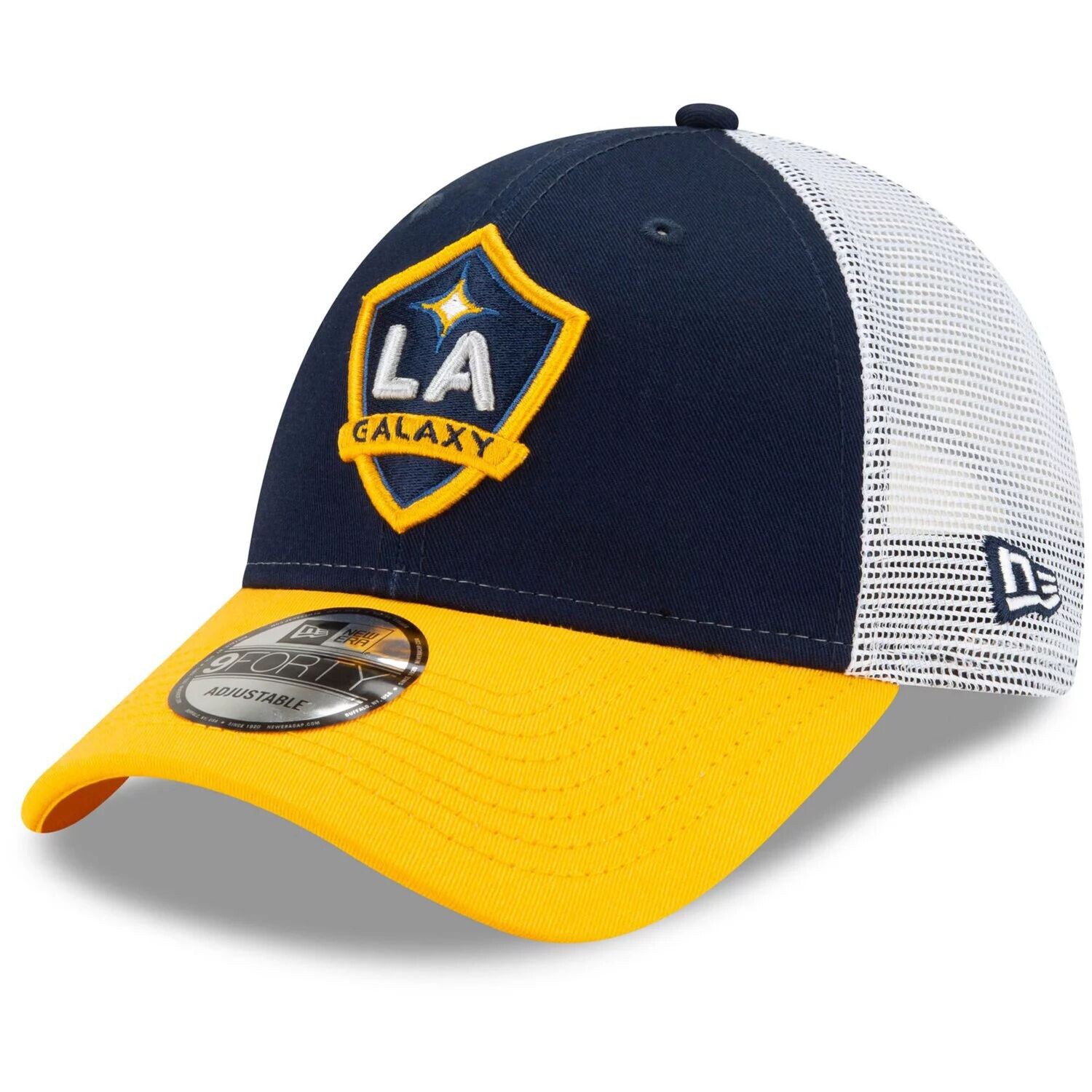 

Мужская кепка New Era Navy LA Galaxy Circle с боковой нашивкой Trucker 9FORTY Snapback