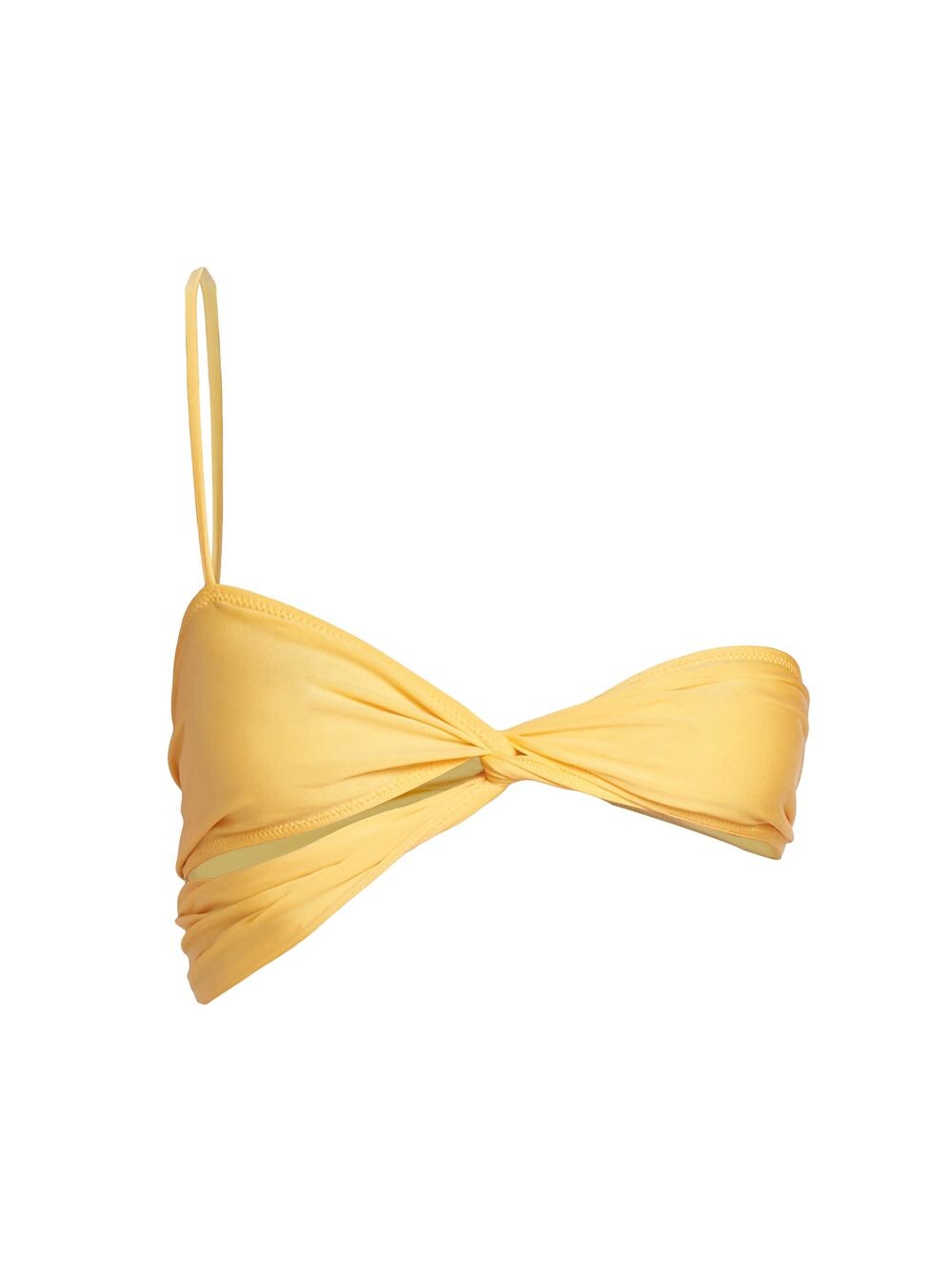 

Топ с вырезами Le Bandeau Jacquemus, желтый
